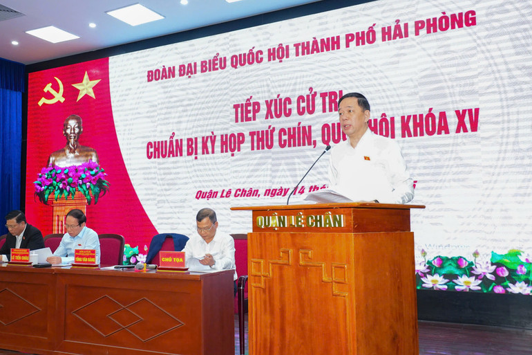 Đoàn đại biểu Quốc hội thành phố Hải Phòng thông tin về Kỳ họp thứ 9, Quốc hội khóa XV.