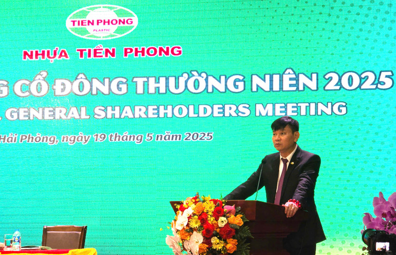 Ông Đặng Quốc Dũng, Chủ tịch Hội đồng quản trị Công ty Nhựa Tiền Phong.