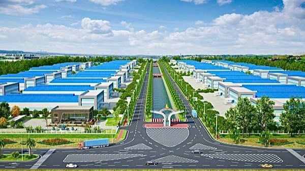 Phối cảnh không gian Cụm công nghiệp Khánh Lợi.