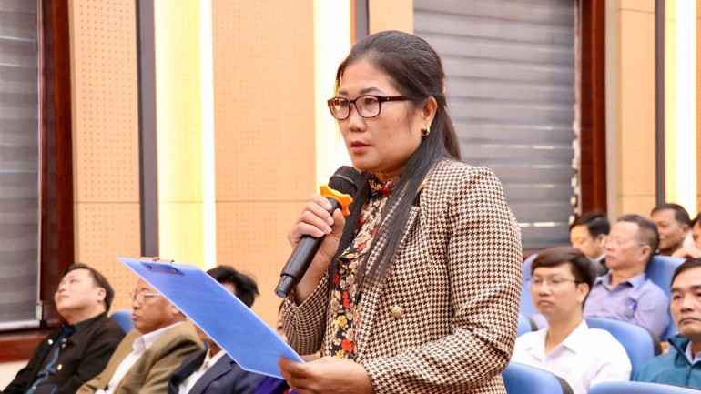 Chi Hội trưởng Nông dân thôn Đại Áng, xã Ninh Hòa, Hoa Lư, đề nghị tỉnh có chính sách hỗ trợ nhân rộng mô hình nuôi con đặc sản, như Cà Cuống... tại địa phương.