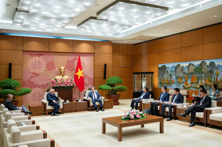 Quang cảnh cuộc tiếp. (Ảnh DUY LINH)