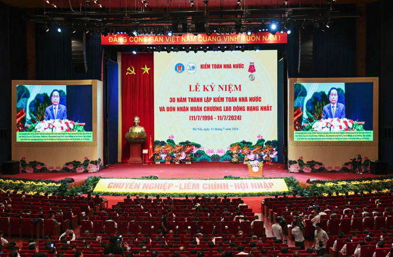 Quang cảnh lễ kỷ niệm. (Ảnh: DUY LINH)