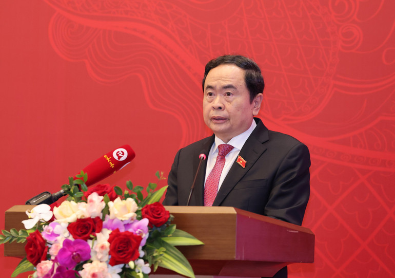 Phó Chủ tịch Thường trực Quốc hội Trần Thanh Mẫn phát biểu khai mạc. (Ảnh: DUY LINH)