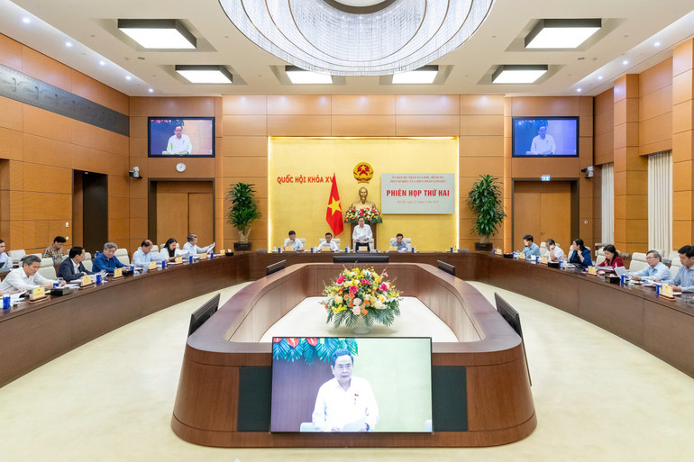 Quang cảnh phiên họp tại Nhà Quốc hội.