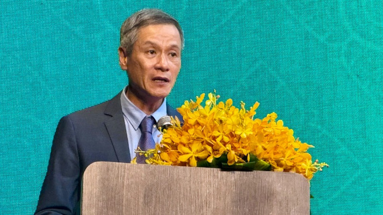 Đại sứ Nguyễn Minh Vũ phát biểu ý kiến tại sự kiện.