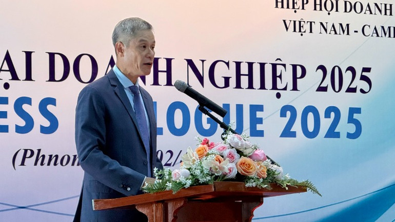 Đại sứ Nguyễn Minh Vũ phát biểu ý kiến tại hội nghị.