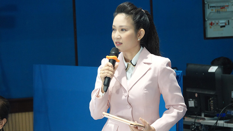 Phó Giám đốc Sở Văn hóa và Thể thao Thành phố Hồ Chí Minh Nguyễn Thị Thanh Thúy phát biểu tại buổi tọa đàm.