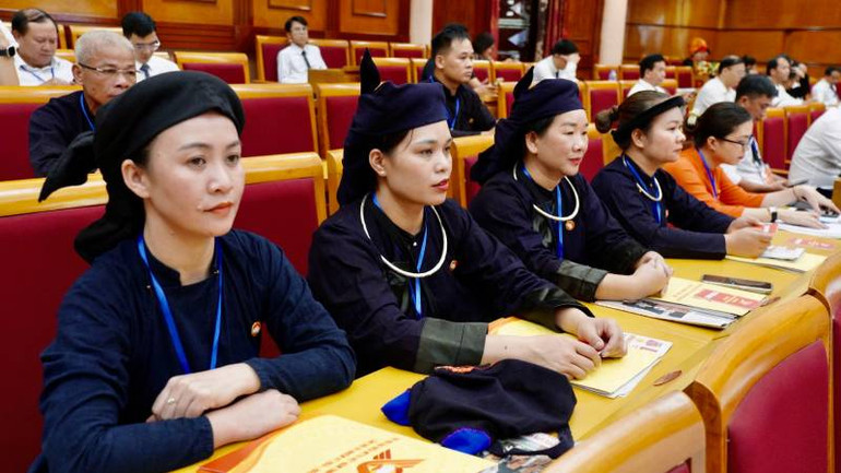 Đại biểu các tầng lớp nhân dân các dân tộc tham dự Đại hội.