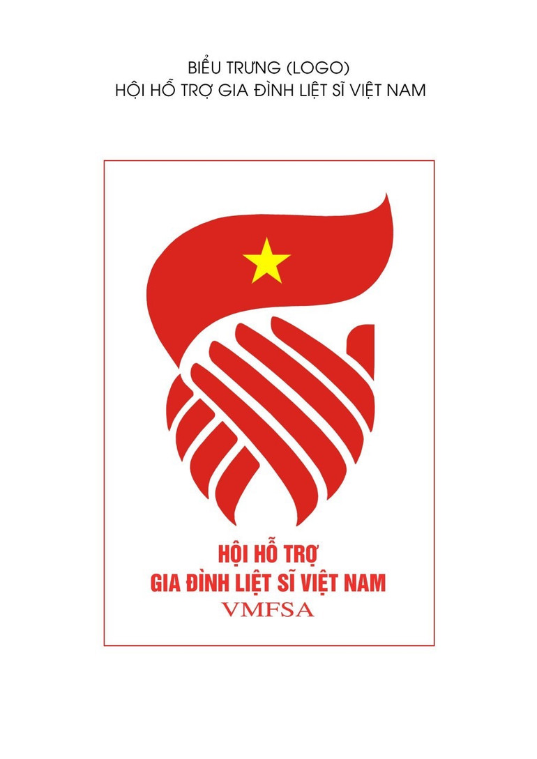 Biểu trưng (logo) mới của Hội Hỗ trợ gia đình liệt sĩ Việt Nam.