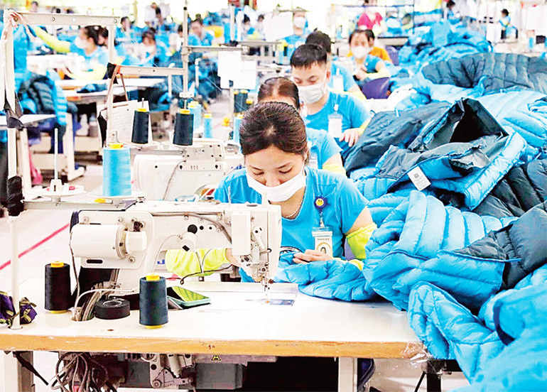 Tiêu chuẩn xanh hóa đang là thách thức lớn đối với các doanh nghiệp dệt may của Việt Nam. (Ảnh: TTXVN)