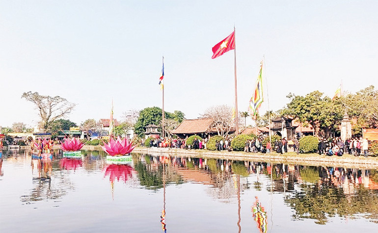 Toàn cảnh chùa Keo, tỉnh Thái Bình. (Ảnh MAI TÚ)