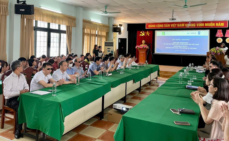 Toàn cảnh Khóa tập huấn Hiệp ước Marrakesh cho người khiếm thị.