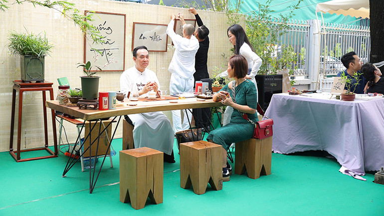 Một số không gian văn hóa tại buổi lễ khởi công. (Ảnh: M.H) Một số không gian văn hóa tại buổi lễ khởi công. (Ảnh: M.H)