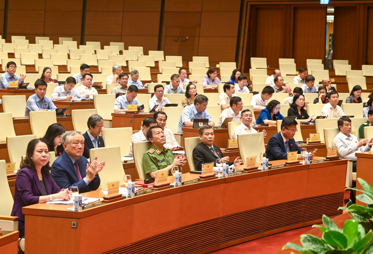 [Ảnh] Chất vấn và trả lời chất vấn các nhóm lĩnh vực tại Phiên họp thứ 36 Ủy ban Thường vụ Quốc hội ảnh 3