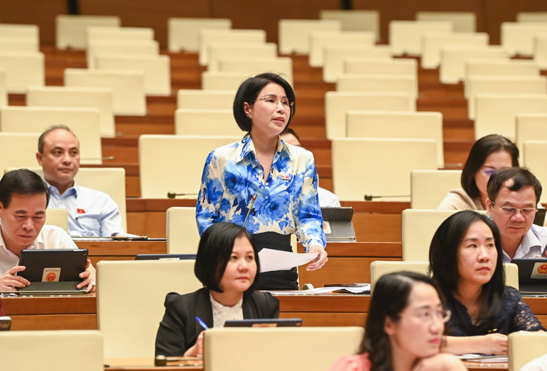 [Ảnh] Chất vấn và trả lời chất vấn các nhóm lĩnh vực tại Phiên họp thứ 36 Ủy ban Thường vụ Quốc hội ảnh 7