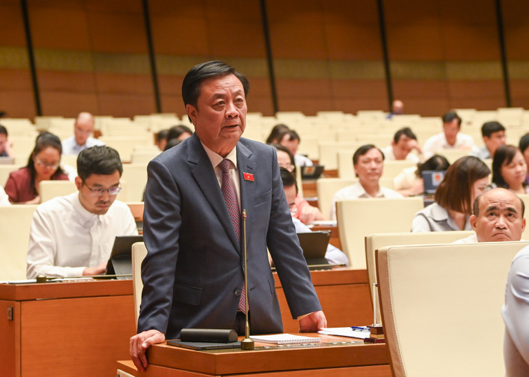 [Ảnh] Chất vấn và trả lời chất vấn các nhóm lĩnh vực tại Phiên họp thứ 36 Ủy ban Thường vụ Quốc hội ảnh 8