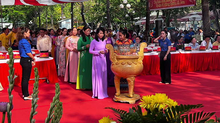 Lễ Giỗ Tổ Hùng Vương tại Quận 6, Thành phố Hồ Chí Minh.