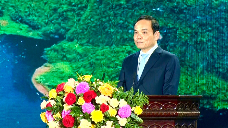 Phó Thủ tướng Chính phủ Trần Lưu Quang phát biểu tại lễ kỷ niệm.