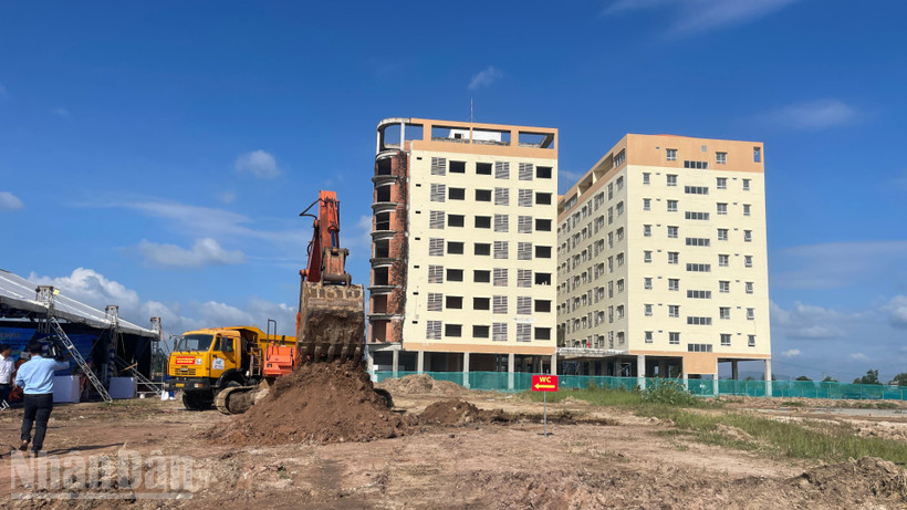 Khu nhà ở xã hội trong Khu công nghiệp Hàm Kiệm II.