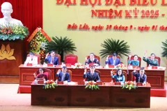 Đoàn chủ tịch đại hội biểu quyết thông qua nghị quyết đại hội.