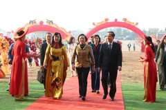Phó Thủ tướng Chính phủ Phạm Thị Thanh Trà dự Lễ khởi công Dự án Khu công nghiệp Quế Võ II - Giai đoạn 2, tỉnh Bắc Ninh.