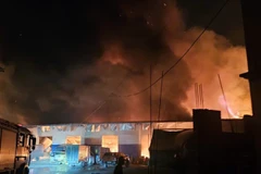 Hiện trường vụ cháy.