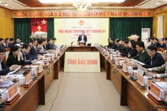 Quang cảnh hội nghị giao ban thường kỳ tháng 1/2026 của Ủy ban nhân dân tỉnh Bắc Ninh.