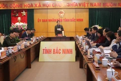 Đại tướng Lương Tam Quang, Ủy viên Bộ Chính trị, Bộ trưởng Công an chủ trì buổi làm việc với tỉnh Bắc Ninh.