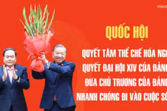 Quốc hội quyết tâm thể chế hóa Nghị quyết Đại hội XIV của Đảng - đưa chủ trương của Đảng nhanh chóng đi vào cuộc sống