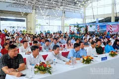Quang cảnh Ngày hội Gia đình tỉnh Cà Mau năm 2026 tại Cà Mau với chủ đề “Gia đình hạnh phúc-Quốc gia thịnh vượng”. 