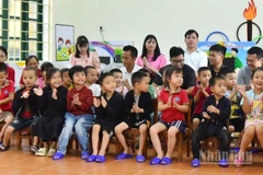 Nụ cười trẻ thơ trong một lớp mầm non trên địa bàn miền núi phía bắc. (Ảnh: PV)