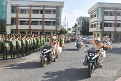 Công an tỉnh Đồng Tháp ra quân tấncông, trấn áp tội phạm.
