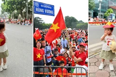 Những khoảnh khắc "đáng yêu” trong buổi tổng hợp luyện tại Quảng trường Ba Đình