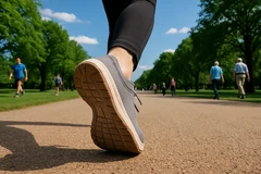 Với 7.000 bước mỗi ngày, chúng ta có thể giảm đáng kể nguy cơ mắc nhiều bệnh mãn tính. (Ảnh tạo bởi AI)