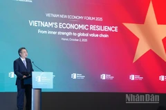 Trưởng Ban Chính sách, Chiến lược Trung ương Nguyễn Thanh Nghị phát biểu tại diễn đàn.