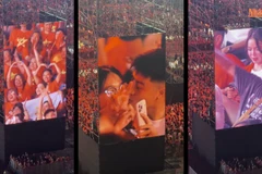 Kisscam đổ bộ Mỹ Đình: Khi “Tổ quốc trong tim” ngọt ngào chẳng kém Coldplay