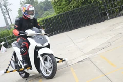 Sự kiện mô phỏng công nghệ chống bó cứng phanh cho xe máy