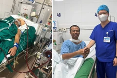 Bệnh nhân 47 tuổi trước và sau khi bước qua "cửa tử".
