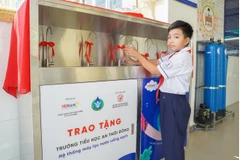 Từ nay, giáo viên và học sinh tại 05 trường tiểu học tại huyện Cần Giờ đã có nguồn nước sạch để dùng. 
