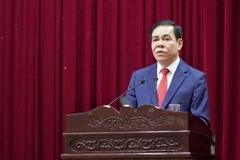 Đồng chí Võ Trọng Hải, Chủ tịch Ủy ban nhân dân tỉnh Nghệ An phát biểu nhận nhiệm vụ.