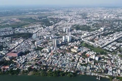 Một góc trung tâm tỉnh Đồng Nai nhìn từ trên cao.