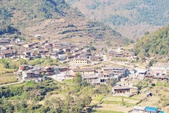 Khung cảnh Lô Lô Chải nhìn từ trên cao.