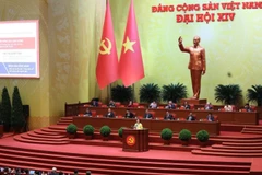 Phiên thảo luận tại hội trường về các văn kiện Đại hội, sáng 21/1. Ảnh: TTXVN