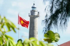 Hải đăng Song Tử Tây là ngọn hải đăng đầu tiên được xây dựng ở Quần đảo Trường Sa. (Ảnh Nguyễn Hiền)