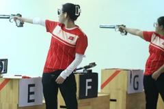 Trịnh Thu Vinh (trái) là một trong những niềm hy vọng Vàng ở kỳ ASIAD sắp tới.