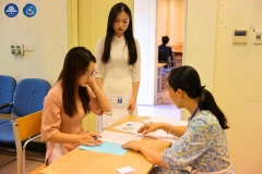 Một buổi tư vấn tuyển sinh của Trường đại học Sư phạm Hà Nội. (Nguồn Ban tuyển sinh Trường đại học Sư phạm Hà Nội)