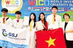 Nhóm học sinh giành Huy chương Vàng Olympic Phát minh và Sáng chế thế giới - WICO 2025.