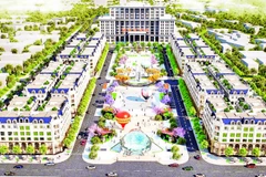 Phối cảnh Khu đô thị mới, phố đi bộ trung tâm tỉnh Thái Nguyên.