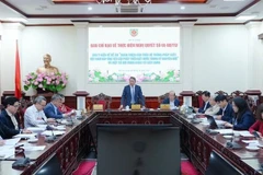 Bộ trưởng Tư pháp Nguyễn Hải Ninh chủ trì cuộc họp.