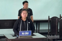 Bị cáo Nguyễn Thị Huỳnh Tuyền tại tòa.